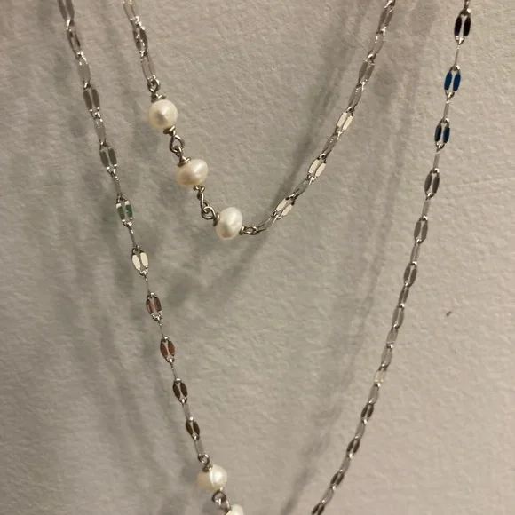 Evie & Emma fine silver plated necklace - Picture 9 of 9